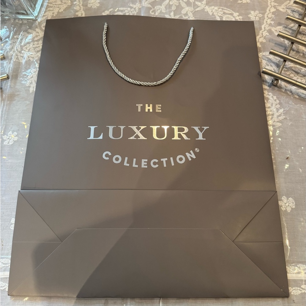The Luxury Collection Elegant Grey Sturdy Paper Bag